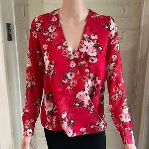 Kut From the Kloth size XS petite red & white floral boho adjustable